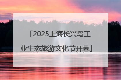2025上海长兴岛工业生态旅游文化节开幕