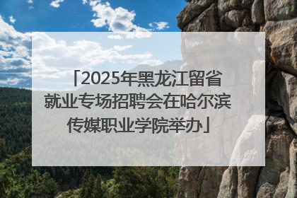 2025年黑龙江留省就业专场招聘会在哈尔滨传媒职业学院举办