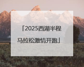 2025西湖半程马拉松激情开跑