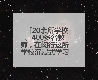 20余所学校、400多名教师，在闵行这所学校沉浸式学习了一天……