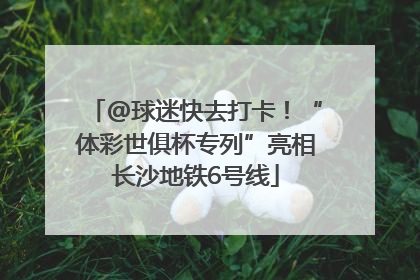 @球迷快去打卡！“体彩世俱杯专列”亮相长沙地铁6号线